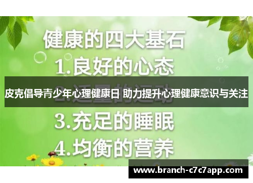 皮克倡导青少年心理健康日 助力提升心理健康意识与关注
