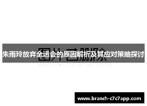 朱雨玲放弃全运会的原因解析及其应对策略探讨