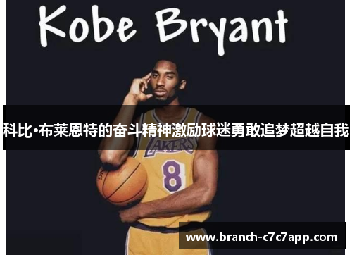 科比·布莱恩特的奋斗精神激励球迷勇敢追梦超越自我